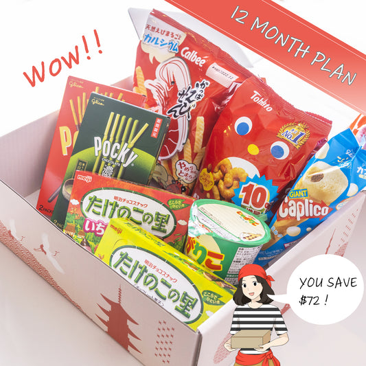 12 Month Subscription Plan ($42/mo, Save $72 !)  | IT'S OKASHI S